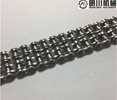 Çin 6.35mm Pitch ile Gümüş 25H Paslanmaz Konveyör Zinciri Tedarikçi